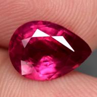 5.16Ct Натуральный рубин 12.7*9.2мм (груша) Сертификат