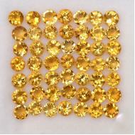 0.14Ct Натуральный цитрин 3.5мм круг (цена за 1шт)