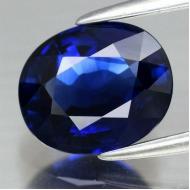 0.5Ct Натуральный синий Intense Royal blue сапфир класса АА+ 5*4мм овал 