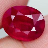 5.32Ct Крупный Натуральный рубин 11.1*9мм (овал) АА+ Сертификат