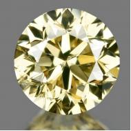 0.19Ct Натуральний сіро-жовтий діамант 3.6мм з Сертифікатом IGR 