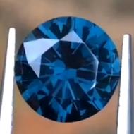 1.72Ct Рідкісна Грозова ШПІНЕЛЬ колір Teal Blue 7.6мм В'єтнам (Відео) Сертифікат