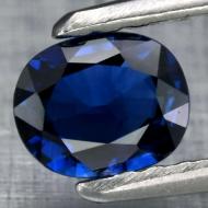 0.37Ct Натуральний синій сапфір АА++5*4мм овал Відео