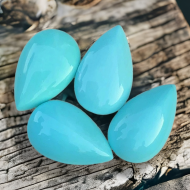 7.65Ct Крупная Натуральная Иранская Бирюза 19*12мм груша кабошон ВИДЕО