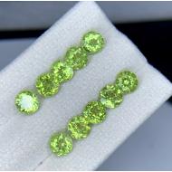 0.35Ct Натуральний хризоліт (перидот) 4мм круг - ціна за 1шт