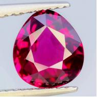 2.21Ct Необроблений Малаві родоліт гранат 8.3*7.5мм груша (Відео)