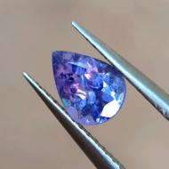 0.94Ct Натуральный Танзанит Premium Color 7.4*5.5мм груша Видео