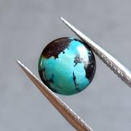 2.65Ct Натуральна Бірюза 10мм (не пресована), круг кабошон 