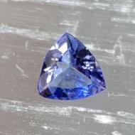 Exclusive! 0.63Ct Натуральный Танзанит трилион 6.3мм Сертификат Видео
