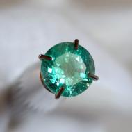1.03Ct Натуральний чистий смарагд 6.49мм круг (Класу АА++) Сертифікат