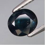 1.05Ct Натуральный синий сапфир 6*5.2мм класса (овал) Видео