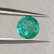 1.09Ct Натуральний чистий смарагд 6.3мм круг (Класу АА++) Сертифікат