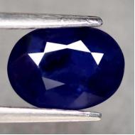 1.65Ct Натуральный синий сапфир 8*6мм класса (овал) 