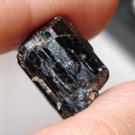 23CT Необработанный черный Турмалин шерл 16*12мм (без огранки) 