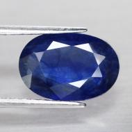 4.93Ct Натуральний темно-синій сапфір великого розміру 12.7*8.6мм Відео