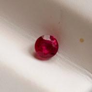 0.25Ct Натуральный рубин класса ААA++ 3.1мм круг Видео