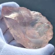607Ct Коллекционный Натуральный Розовый кварц без огранки 84*55мм
