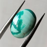 5.16Ct Натуральна Бірюза 14.2*10.2мм (не пресована), овал кабошон 