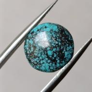 5.65Ct Натуральная Бирюза 12.3мм кабошон (не прессованная) 