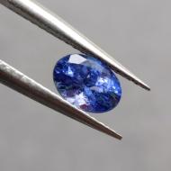 0.95Ct Натуральний Танзаніт овал 7*5мм Відео