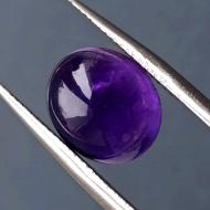 4.63Ct Натуральный Аметист 12*10мм кабошон