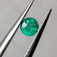 0.3Ct Натуральний смарагд 4мм круг (Класу А+) Відео