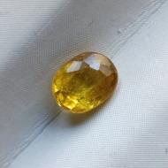 0.55Ct Желтый Сонгеа Сапфир 5*4мм овал Видео 
