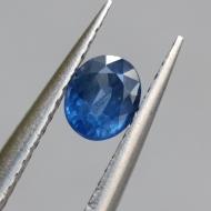 0.6Ct Натуральний синій Цейлонський сапфір 5.1*4.1мм (овал) Відео