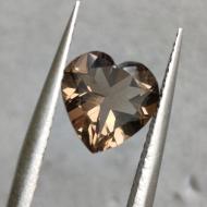 1.8Ct Premium Натуральный раухтопаз 8мм сердце Видео