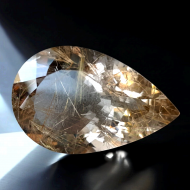 26.3Ct Натуральний колекційний Рутиловий кварц 27*18мм груша