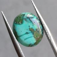 4.05Ct Натуральная Аризонская Бирюза 12*10мм овал (не прессованная) 