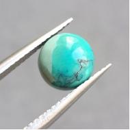 1.76Ct Натуральна Бірюза 8мм (не пресована), круг кабошон 