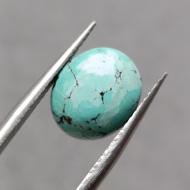 3.22Ct Натуральная голубая Бирюза 11.7*9.9мм овал кабошон (не прессованная) 
