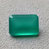 3.84Ct Натуральный зеленыхй оникс 12*8мм октагон