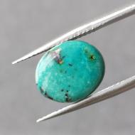 4.8Ct Натуральна Аризонська Бірюза 12.3*10мм (не пресована), овал кабошон 