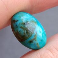 6.97Ct Редкая Натуральная Иранская Бирюза 17.35*11мм (не прессованная) Сертификат 