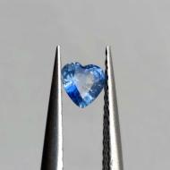 0.31Ct Натуральний синій сапфір серце 4мм ААА++(Відео)