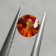 0.34Ct Огненно-оранжевый Падпараджа сапфир 4.35мм круг 