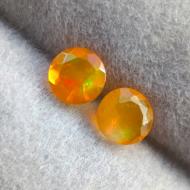 0.35Ct Вогняні Мексиканскі опаи пара 4.14мм 
