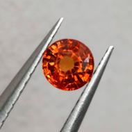 0.59Ct натуральний помаранчевий сапфір 4.65мм (круг) 