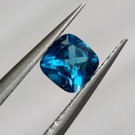 0.73Ct Натуральный Лондон топаз 5.1мм кушон (Видео)
