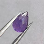 4Ct Натуральный аметист 11.8*7.5мм бриолет