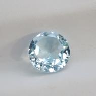 0.97Ct Натуральний блакитний топаз 6.1мм (круг)