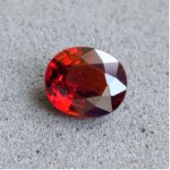 1.3Ct Натуральний вогняний спессартін гранат 6.8*5.7мм овал