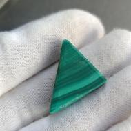 19Ct Малахіт натуральний трикутник 25.6*20.8мм 