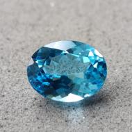 2.29Ct Натуральний Swiss blue Топаз овал 9*7мм