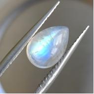 2.4Ct Premium качество Лунный камень (Адуляр) груша 10*7мм 