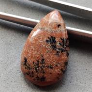 25.8Ct Натуральний коричневий дендритовий опал 30*18мм