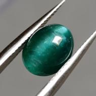 3.72Ct Редкий зеленый Кошачий глаз 10*7.6мм (Видео)