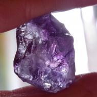 61.2Ct Необработанный аметист 26*22мм (Класс АА++)